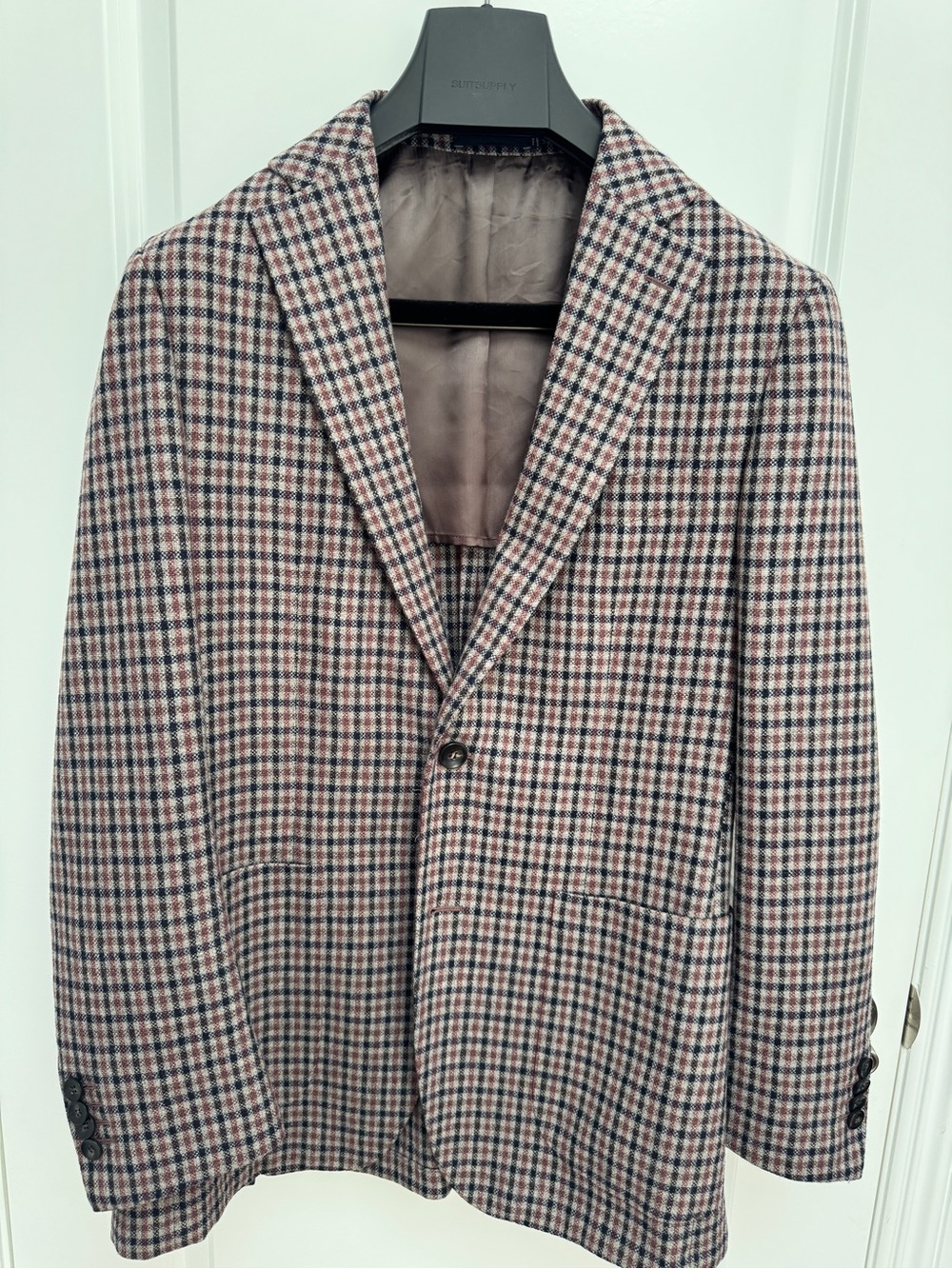 Suitsupply Brown & Navy Checked Sport Coat